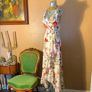 NWT Anthropologie Yumi Kim Brookhaven Ivory Meadow Maxi Dress.  Sz XS